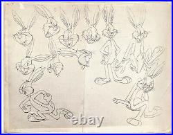 Rare Bugs Bunny Model Sheet Looney Tunes Warner Brothers 1943