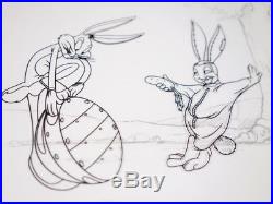 Rare Cel Bob Clampett Process of Animation Bugs Bunny & Tortoise Warner Bros