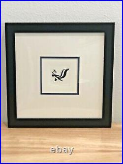 Rare Chuck Jones Pepe Le Pew Etching Warner Bros Limited Edition 10/100 Framed Rare Chuck Jones Pepe Le Pew Etching Warner Bros Limited Edition 10/100 Framed