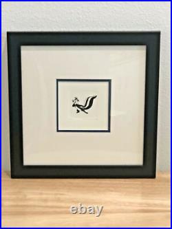Rare Chuck Jones Pepe Le Pew Etching Warner Bros Limited Edition 10/100 Framed