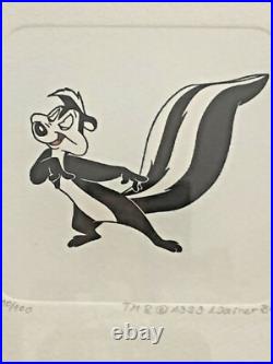 Rare Chuck Jones Pepe Le Pew Etching Warner Bros Limited Edition 10/100 Framed Rare Chuck Jones Pepe Le Pew Etching Warner Bros Limited Edition 10/100 Framed