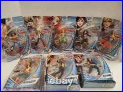 Rare DC Super Hero Girls 6 Dolls NEW COMPLETE 8 In Set Mattel, Warner Bros