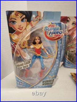 Rare DC Super Hero Girls 6 Dolls NEW COMPLETE 8 In Set Mattel, Warner Bros