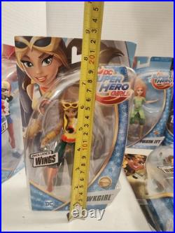 Rare DC Super Hero Girls 6 Dolls NEW COMPLETE 8 In Set Mattel, Warner Bros