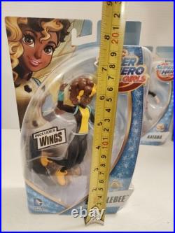 Rare DC Super Hero Girls 6 Dolls NEW COMPLETE 8 In Set Mattel, Warner Bros