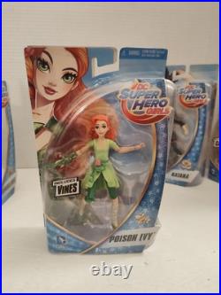 Rare DC Super Hero Girls 6 Dolls NEW COMPLETE 8 In Set Mattel, Warner Bros