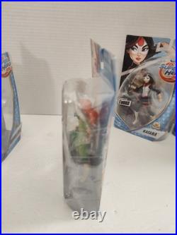 Rare DC Super Hero Girls 6 Dolls NEW COMPLETE 8 In Set Mattel, Warner Bros