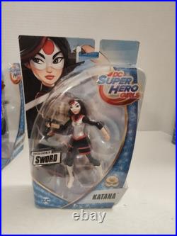 Rare DC Super Hero Girls 6 Dolls NEW COMPLETE 8 In Set Mattel, Warner Bros