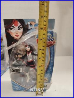 Rare DC Super Hero Girls 6 Dolls NEW COMPLETE 8 In Set Mattel, Warner Bros