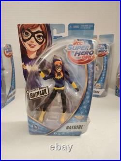 Rare DC Super Hero Girls 6 Dolls NEW COMPLETE 8 In Set Mattel, Warner Bros