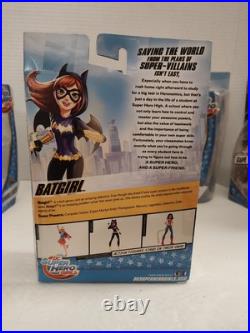 Rare DC Super Hero Girls 6 Dolls NEW COMPLETE 8 In Set Mattel, Warner Bros