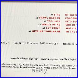  Rare Dead By Sunrise Out Of Ashes LP Vinyl Chester Bennington 