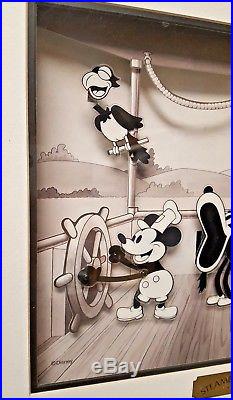 Rare Disney Mickey STEAMBOAT WILLIE ANIMATED ANIMATIONS Cel Mechanical DY1SW New