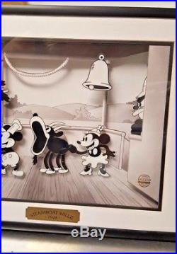 Rare Disney Mickey STEAMBOAT WILLIE ANIMATED ANIMATIONS Cel Mechanical DY1SW New