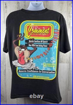 Rare Distressed Vintage 1992 Warner Bros Taz Loony Tunes T-Shirt XL (23x28)