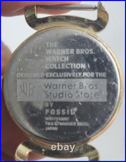 Rare FOSSIL Warner Bros Tweety & Sylvester Quartz Women Watch