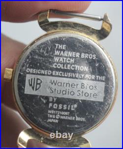 Rare FOSSIL Warner Bros Tweety & Sylvester Quartz Women Watch