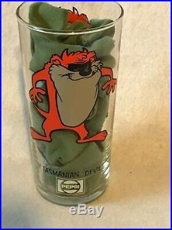 Rare Federal 15 Oz LUN 1973 Tasmanian Devil Taz Pepsi Glass Warner Bros