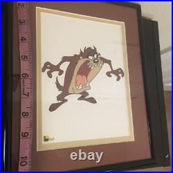Rare Framed Mini Taz Warner Bros Studio 2004 Sericel 9500 Series COA Included