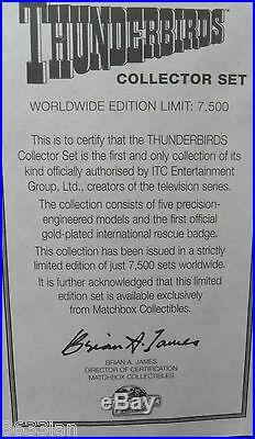 Rare Limited Gold Edition All 5 Thunderbirds Fab1 1 2 3 4. 4 Large Tracy Island