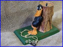 Rare Looney Tunes Daffy Duck Cast Iron Bank Warner Bros Very Nice