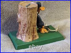 Rare Looney Tunes Daffy Duck Cast Iron Bank Warner Bros Very Nice