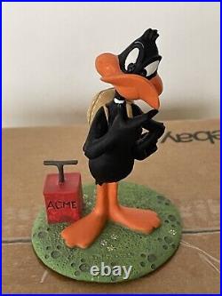 Rare Looney Tunes Daffy Duck with TNT Detonator and TNT Figurine Statue 1991 HTF