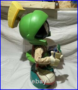 Rare Looney Tunes Marvin the Martian 18.5 Animated Figurine Works Christmas'98