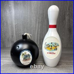 Rare Looney Tunes Plastic Bowling Ball Pin Hi Rollers Genius Strikes With Shirts