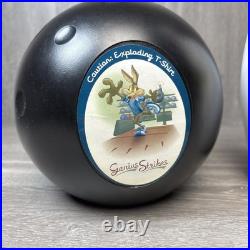 Rare Looney Tunes Plastic Bowling Ball Pin Hi Rollers Genius Strikes With Shirts
