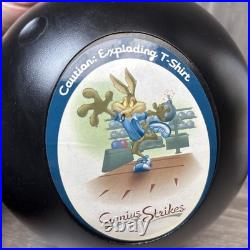 Rare Looney Tunes Plastic Bowling Ball Pin Hi Rollers Genius Strikes With Shirts