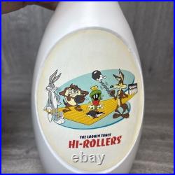 Rare Looney Tunes Plastic Bowling Ball Pin Hi Rollers Genius Strikes With Shirts