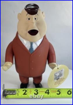 Rare Mugsy the Gangster Vintage Vinyl Figure Looney Tunes Warner Bros tag 18G88
