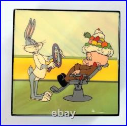 Rare Music Box 1992 Warner Bros, Bugs Bunny and Elmer Fudd. Jewlery Box. Video