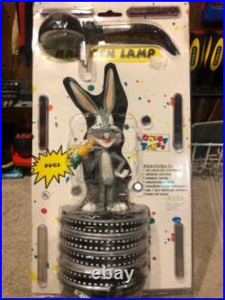 Rare NEW Bugs Bunny lamp desk light decor Looney Tunes Warner Bros Collectible