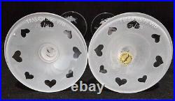 Rare Pepé Le Pew & PenelopeMilleniumToast Wed Champagne Flutes 1999 SN 173/750