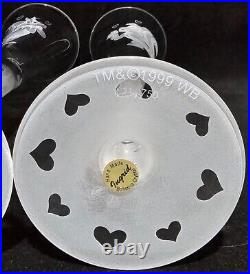 Rare Pepé Le Pew & PenelopeMilleniumToast Wed Champagne Flutes 1999 SN 173/750