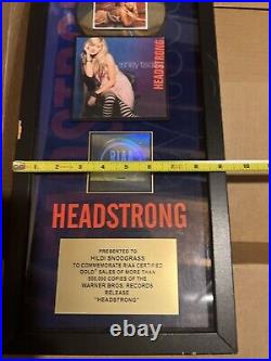 Rare RIAA Ashley Tisdale Headstrong Album Warner Bros. Gold Award Pop Music Rare RIAA Ashley Tisdale Headstrong Album Warner Bros. Gold Award Pop Music