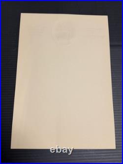 Rare Rin Tin Tin Embossed Letterhead X 4 Lee Duncan Warner Bros Disney Coa
