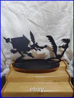 Rare Road Runner & Wile E Coyote Sculpture by Tex Welch Warner Bros Gallery Art