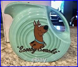 Rare Scooby Doo Seafoam Green Fiesta Disk Pitcher Warner Bros. Studio Store Nib