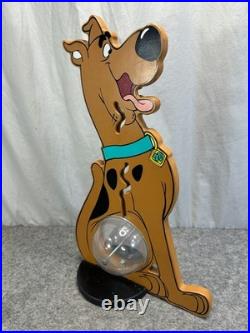 Rare Scooby-Doo Wooden Piggy Coin funnel Bank -1998 Hanna-Barbera EUC