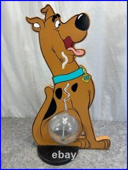Rare Scooby-Doo Wooden Piggy Coin funnel Bank -1998 Hanna-Barbera EUC
