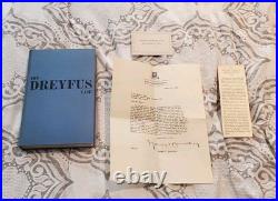 Rare Signed Book Presentation Letter To Harry Warner 1937 Emile Zola Dreyfus Rare Signed Book Presentation Letter To Harry Warner 1937 Emile Zola Dreyfus