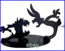 Rare Tex Welch Taz & Bugs Bunny 8 Cast Iron Silhouette Warner Brothers 893/1200