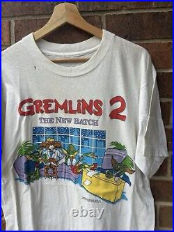 Rare The Gremlins 2 Promo Shirt The New Batch 1990 Warner Bros Shirt 20x28 USA