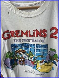 Rare The Gremlins 2 Promo Shirt The New Batch 1990 Warner Bros Shirt 20x28 USA