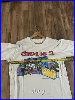 Rare The Gremlins 2 Promo Shirt The New Batch 1990 Warner Bros Shirt 20x28 USA