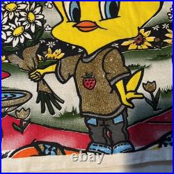 Rare VTG'95 Warner Bros Looney Tunes Tweety Bird Totally Tweety SZ Large