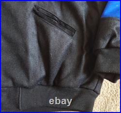 Rare VTG Space Jam Jacket Mens Large Black Blue Wool Warner Bros WB Movie 90s